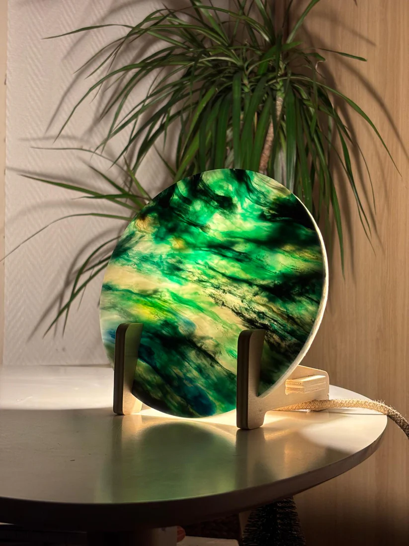 Image de lampe verte